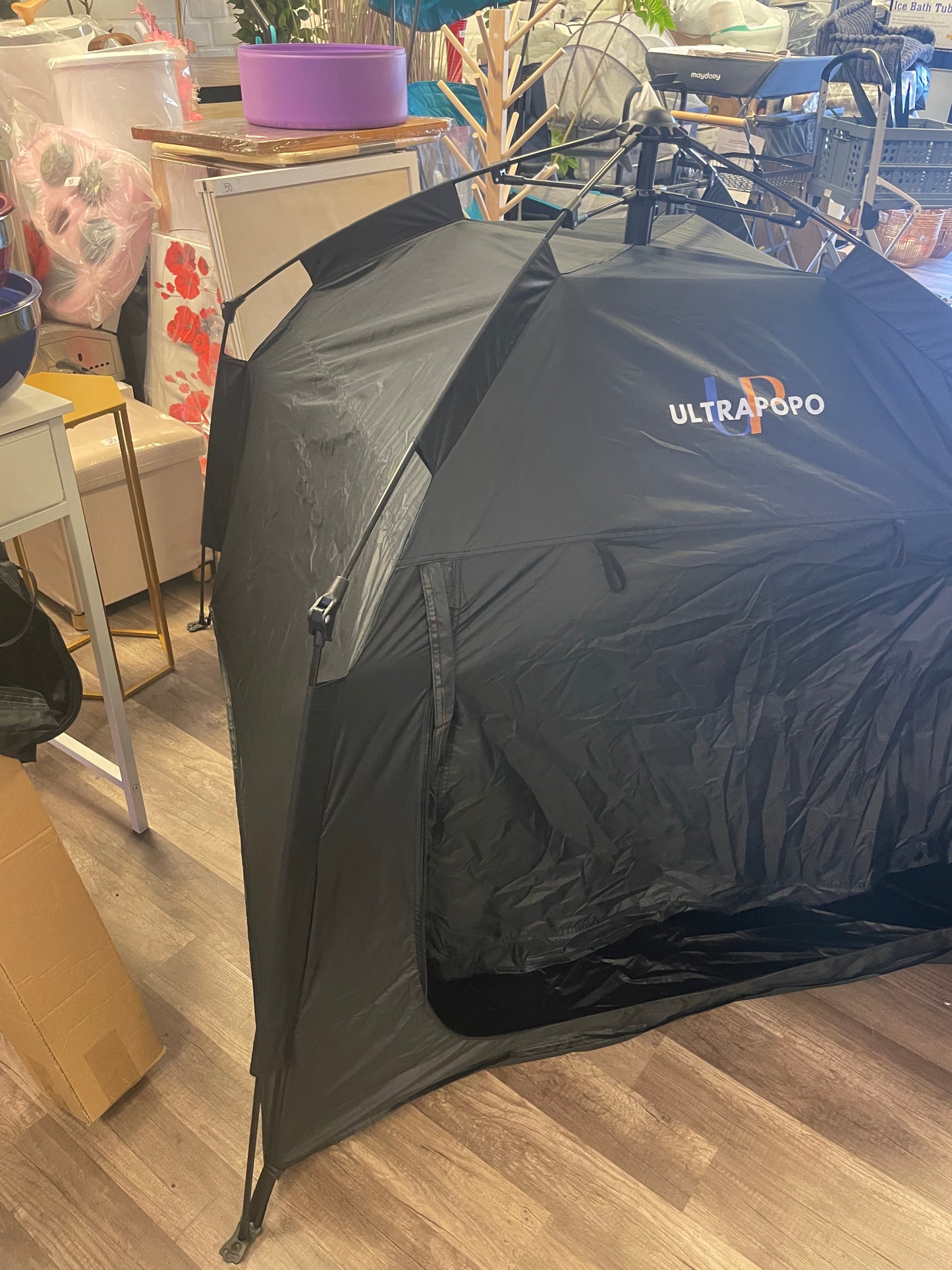 Extra Large & Big Sensory Tent for Kids, Instant Easy Setup & Pack Blackout Calming Tent for Autistic Children, Tent for Autism ADHD SPD OCD, 1-4 Person (Black, 47x47x47 in)