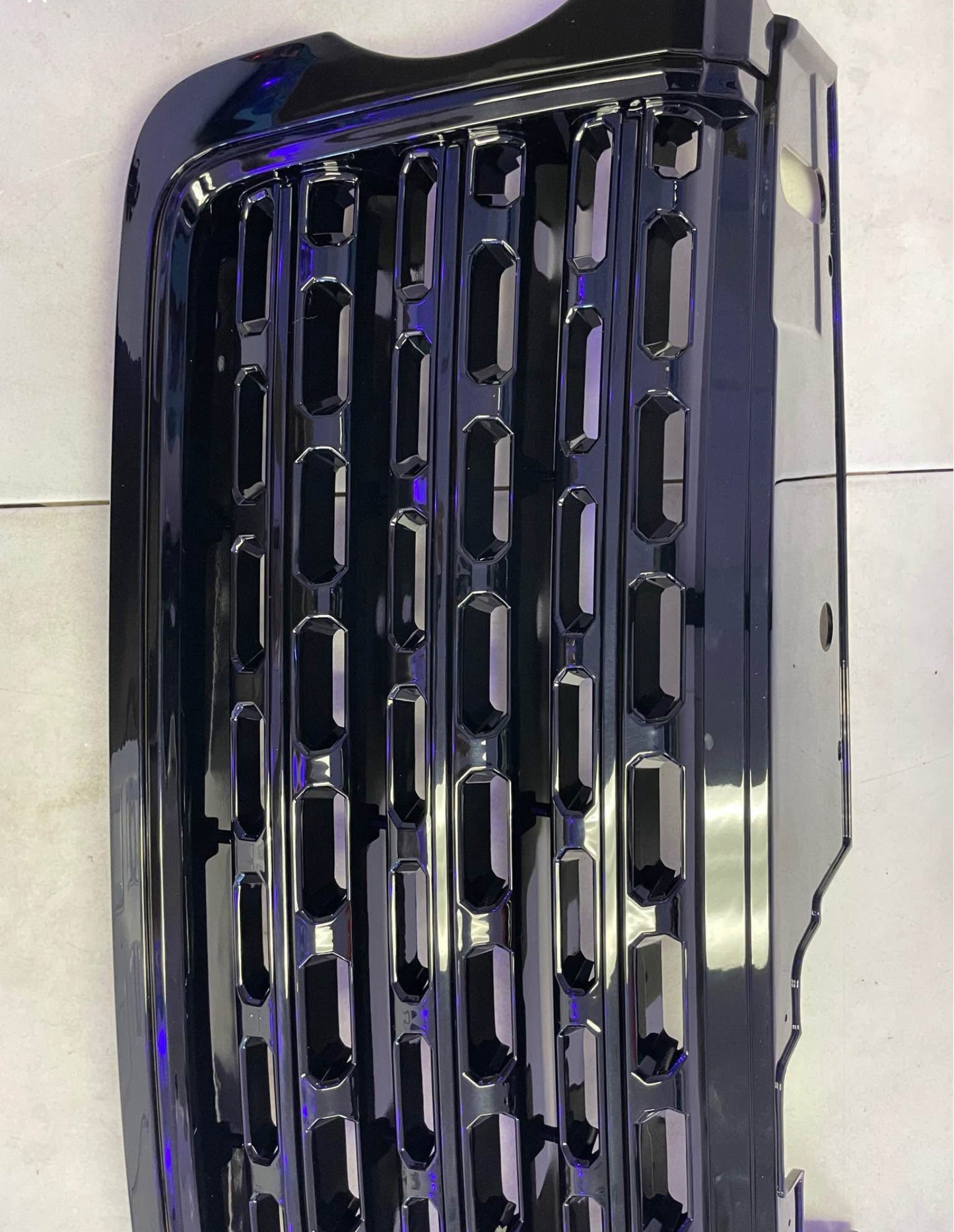 MotorFansClub Front Grill Fit for Land Rover Range Rover 2013 2014 2015 2016 2017 Front Bumper Upper Center Grille Glossy Black