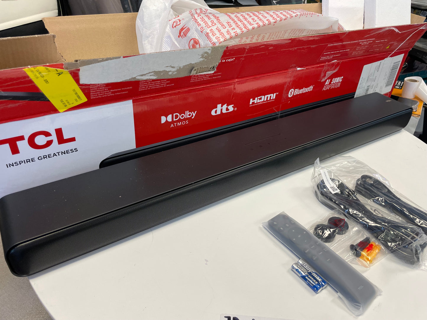 TCL S Class 2.0 Channel Sound Bar with Dolby Atmos, DTS Virtual:X, and Bluetooth Music Streaming - S45H