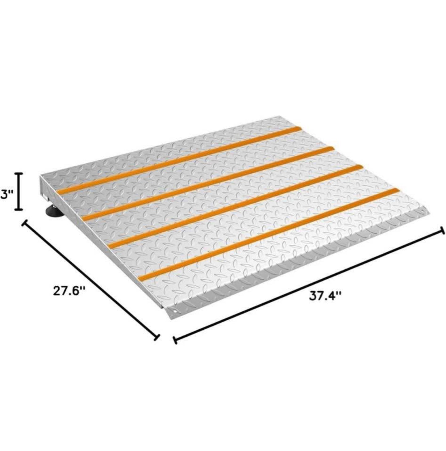 Height Adjustable Door ramp, Door ramp for 3", 5.0" to 7.5" Rise Door,