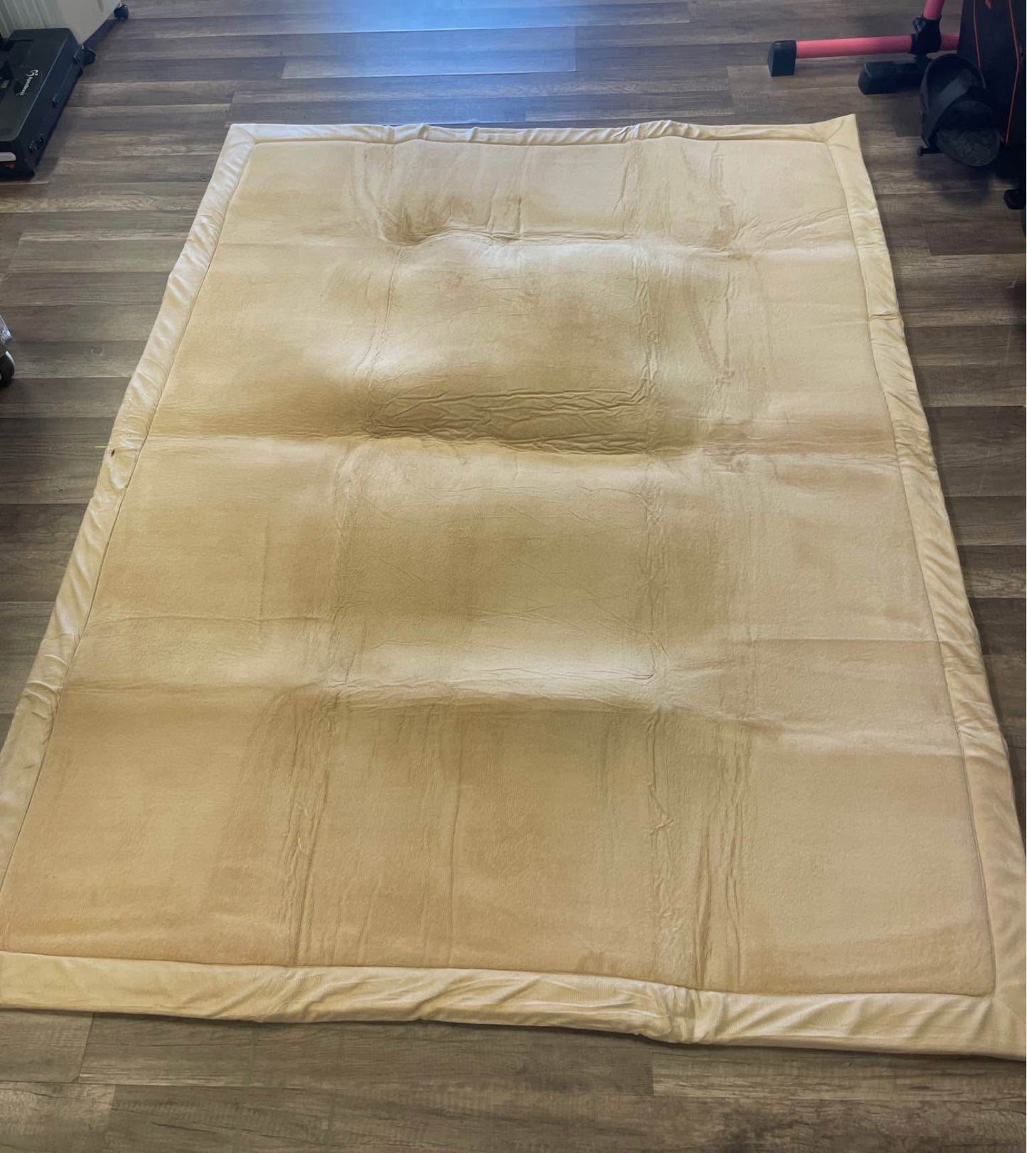 Loartee Nursery Rug Coral Velvet Crawling Rugs Mat Area Rugs Play Crawling Mat(5.0'x 6'8", Brown) for Toddler Children Play Mat Yoga Mat Exercise Pads Carpet