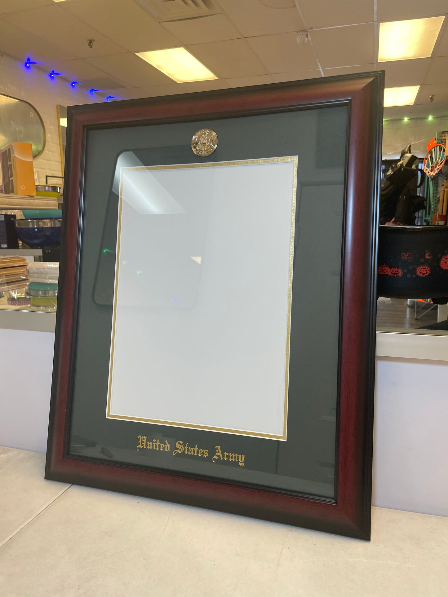 Campus Images ARCLG001 Army Certificate Legacy Frame with Gold Medallion, 10" x 14"