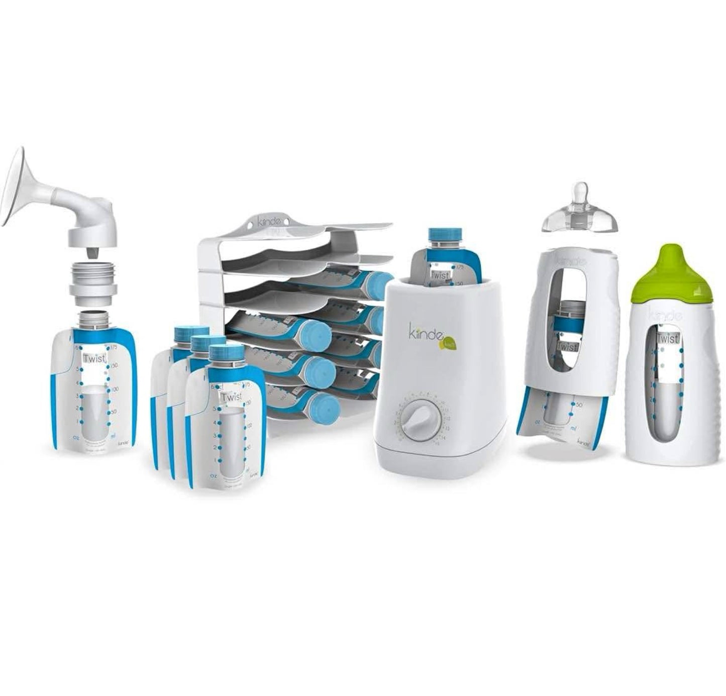 Twist universal direct-pump feeding system and warmers Gift set