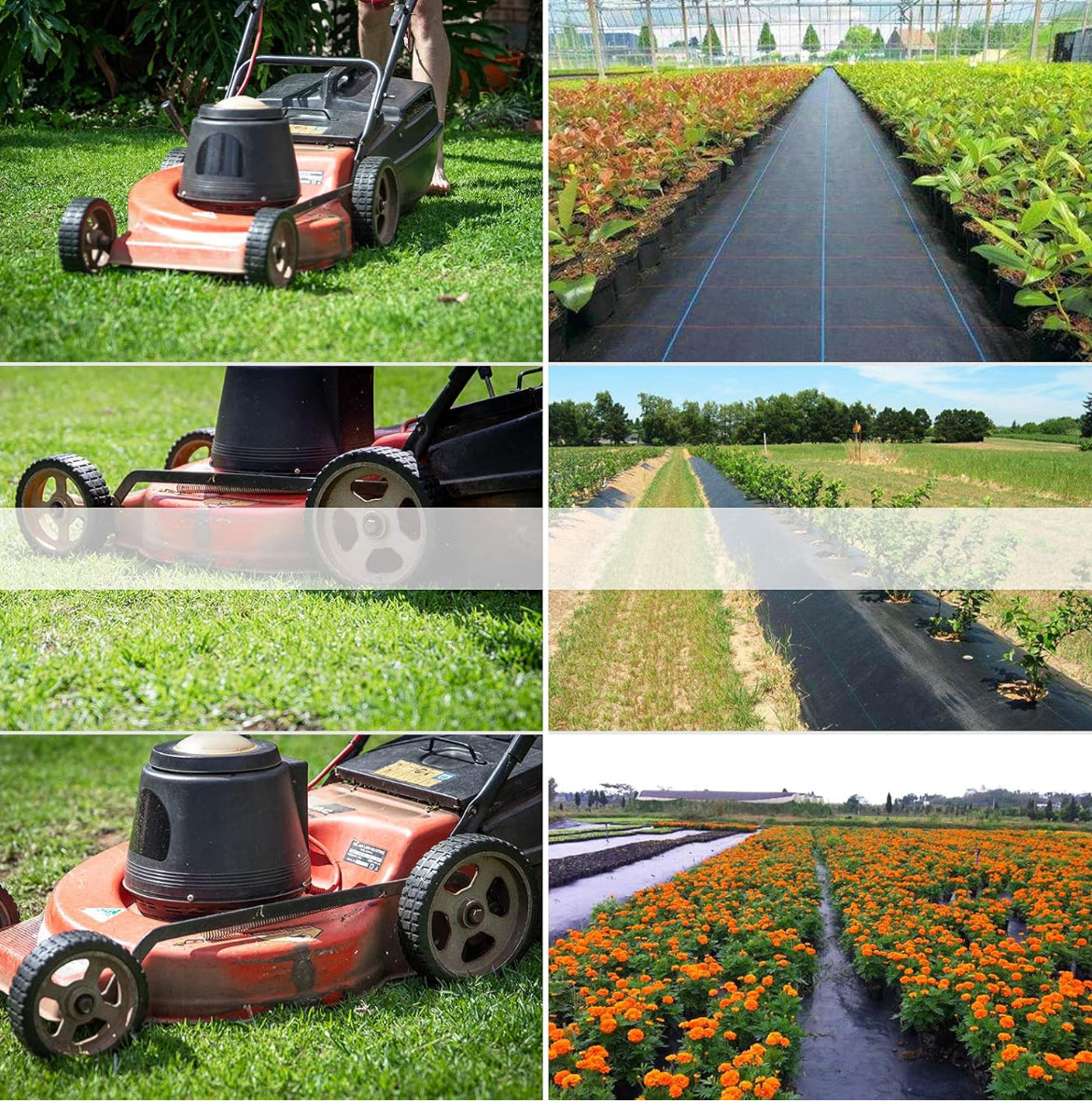 NSdirect 5oz Weed Barrier Heavy Duty Fabric Landscape Fabric Garden Ground Cover Durable Material Easy to Install,4 x 330ft