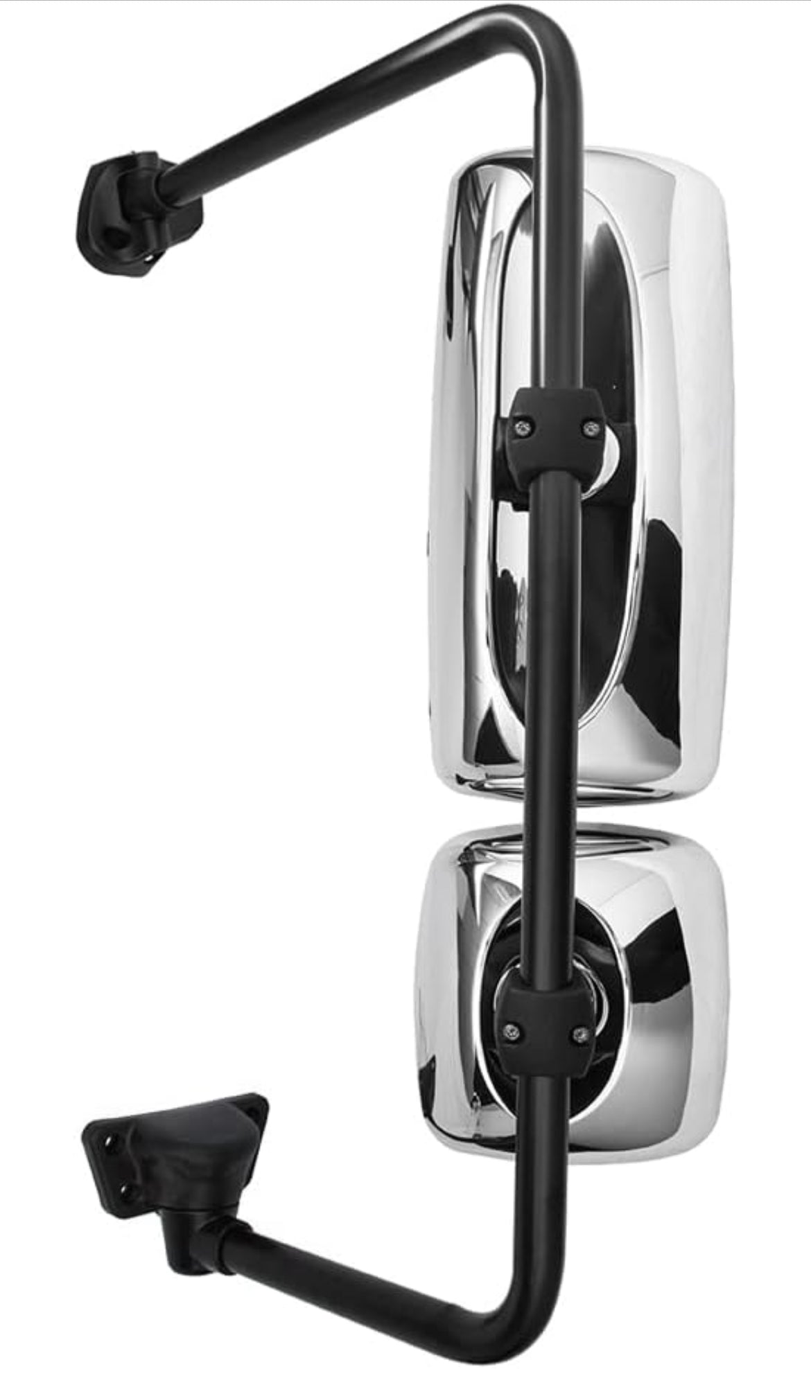 Chrome Door Mirror Assembly with Arm Fit 2004-2016 for Freightliner M2 100 106 Trucks, Left/Driver Side