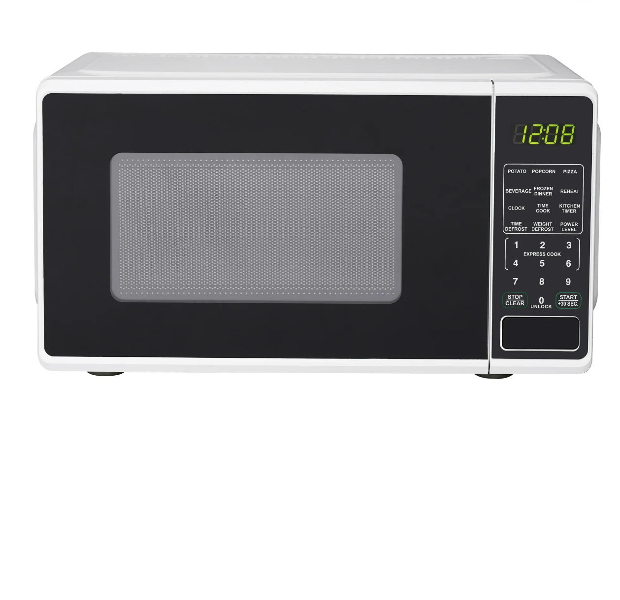 Mainstays 0.7 Cu ft Countertop Microwave Oven, 700 Watts, White