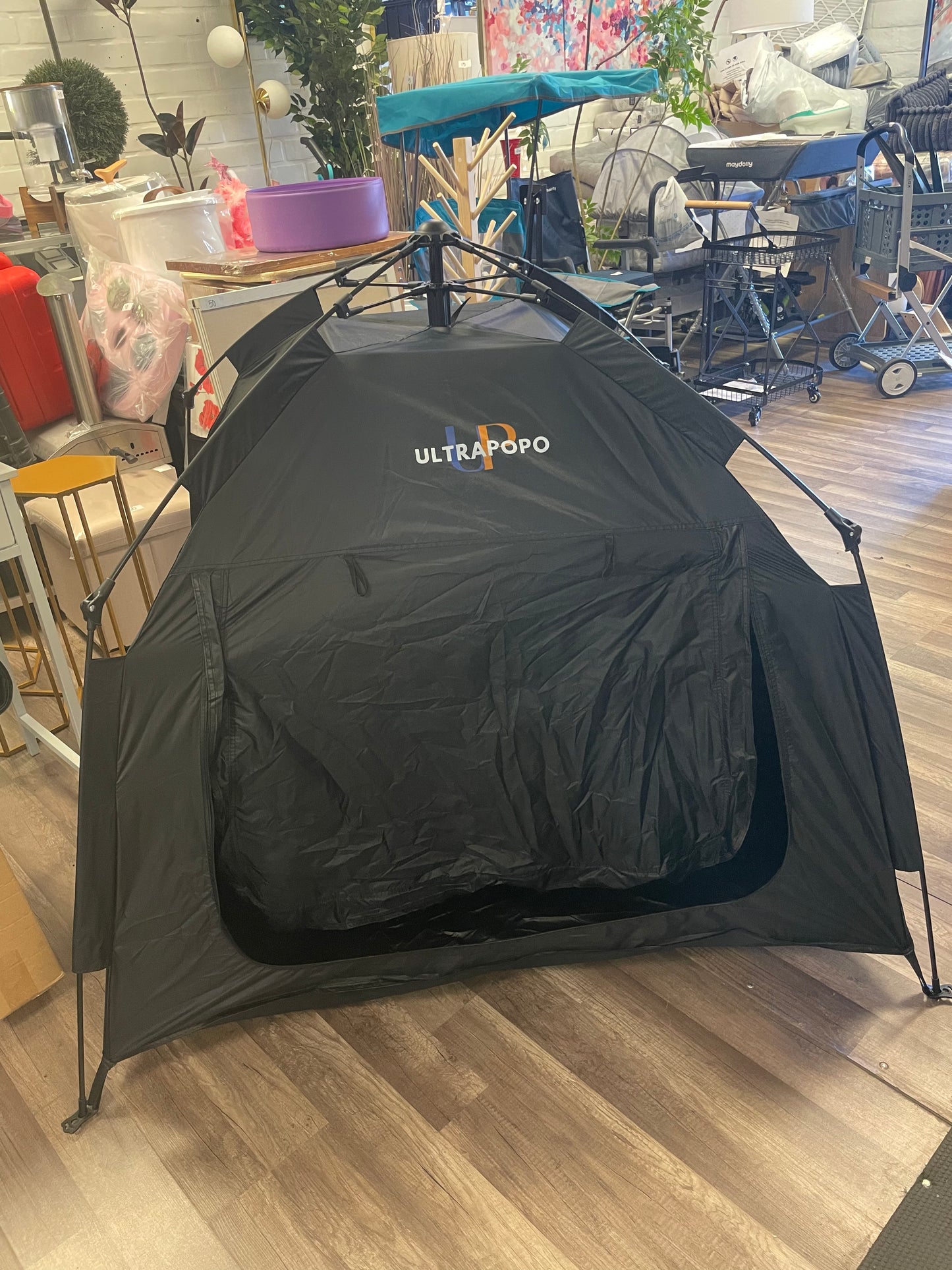 Extra Large & Big Sensory Tent for Kids, Instant Easy Setup & Pack Blackout Calming Tent for Autistic Children, Tent for Autism ADHD SPD OCD, 1-4 Person (Black, 47x47x47 in)