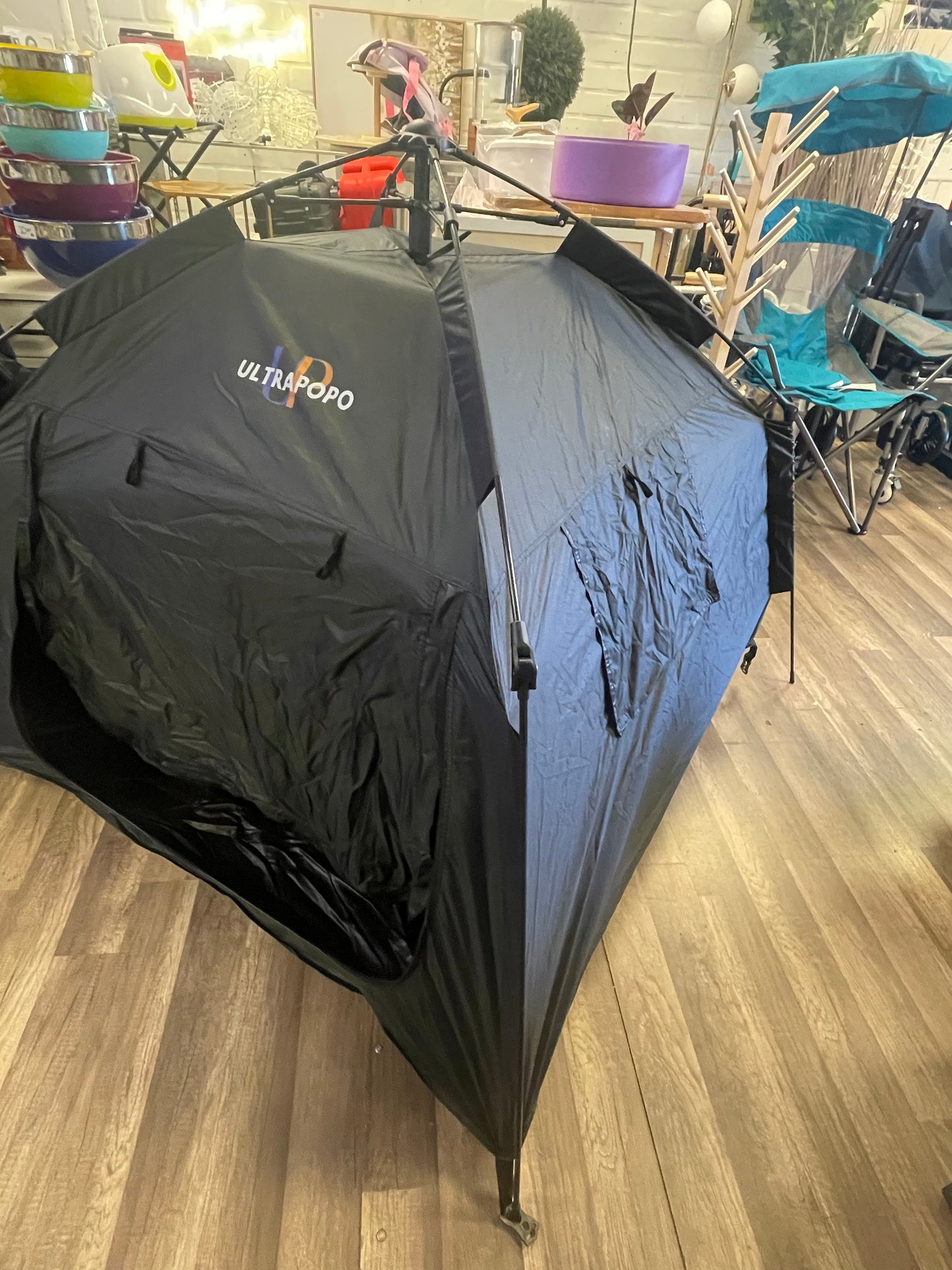 Extra Large & Big Sensory Tent for Kids, Instant Easy Setup & Pack Blackout Calming Tent for Autistic Children, Tent for Autism ADHD SPD OCD, 1-4 Person (Black, 47x47x47 in)
