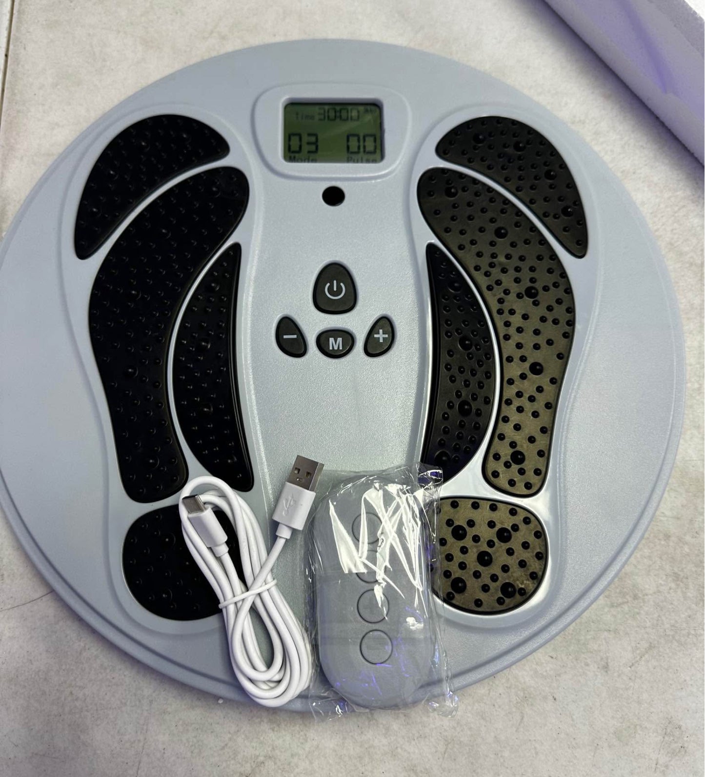 Electronic Muscle Stimulator (Model: AST-300W),EMS Foot Massager for Neuropathy, TENS & EMS Foot Circulation Stimulator (Big)