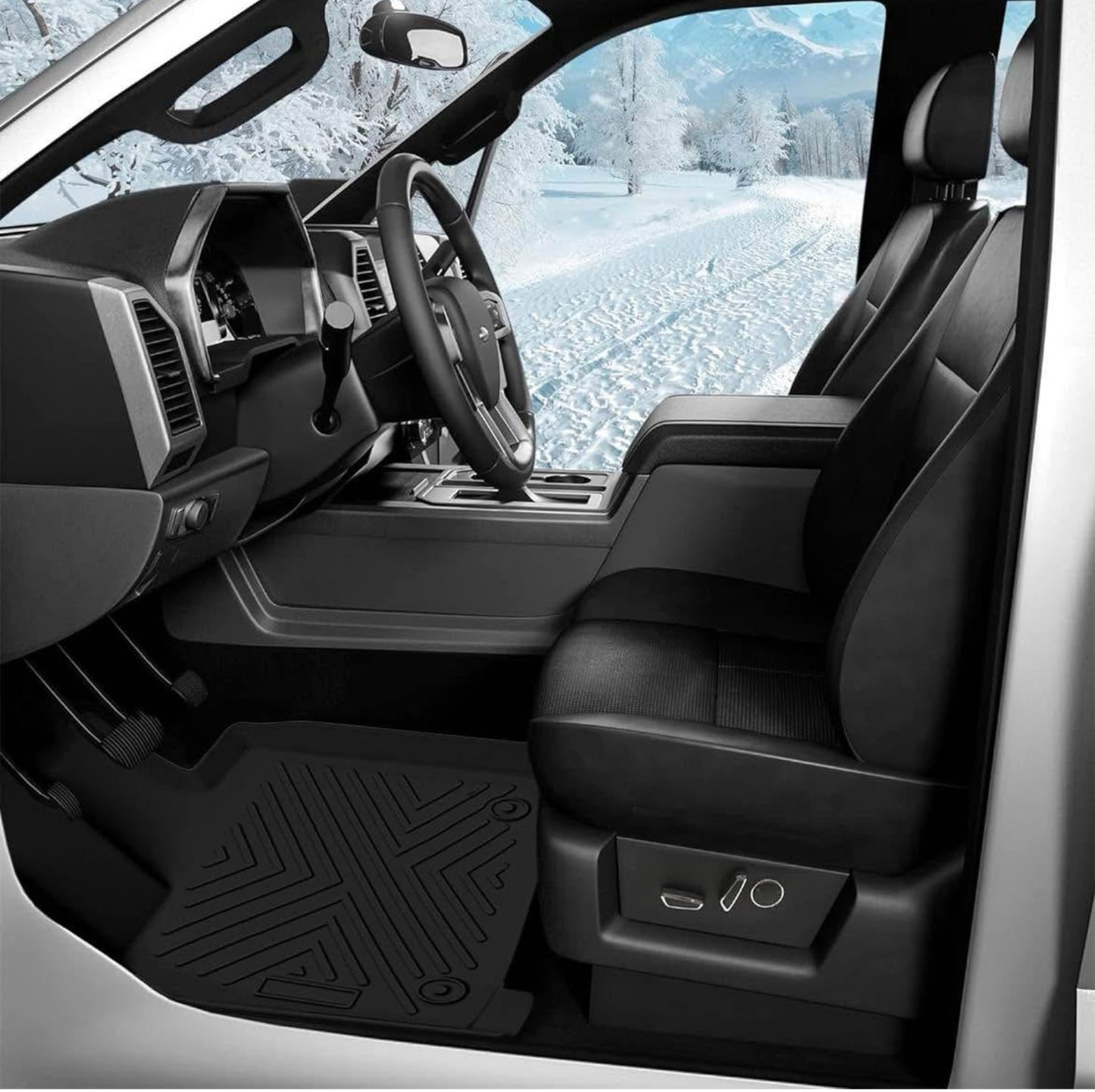 Floor Mats &Trunk Mat with Backrest Mat for 2021-2024 2025 Chevrolet/Chevy Suburban/GMC Yukon XL 7 Seats All Weather TPE Protection Floor Liners Full Set for Chevrolet Suburban Accessories