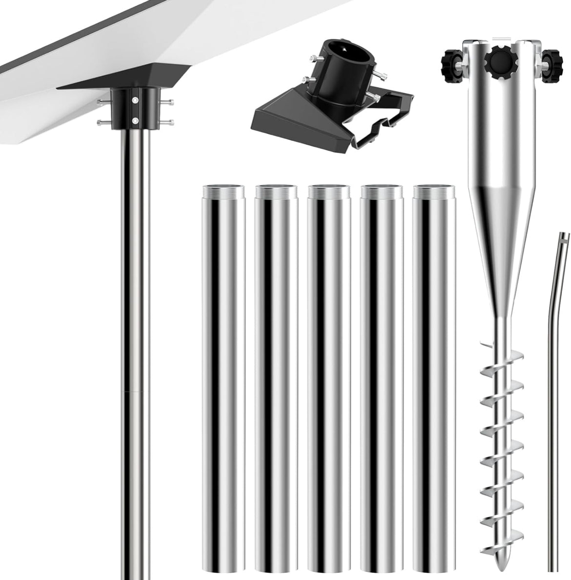 Gen 3 Pole Mount for Starlink, Stainless Steel Starlink Ground Mounting Kit