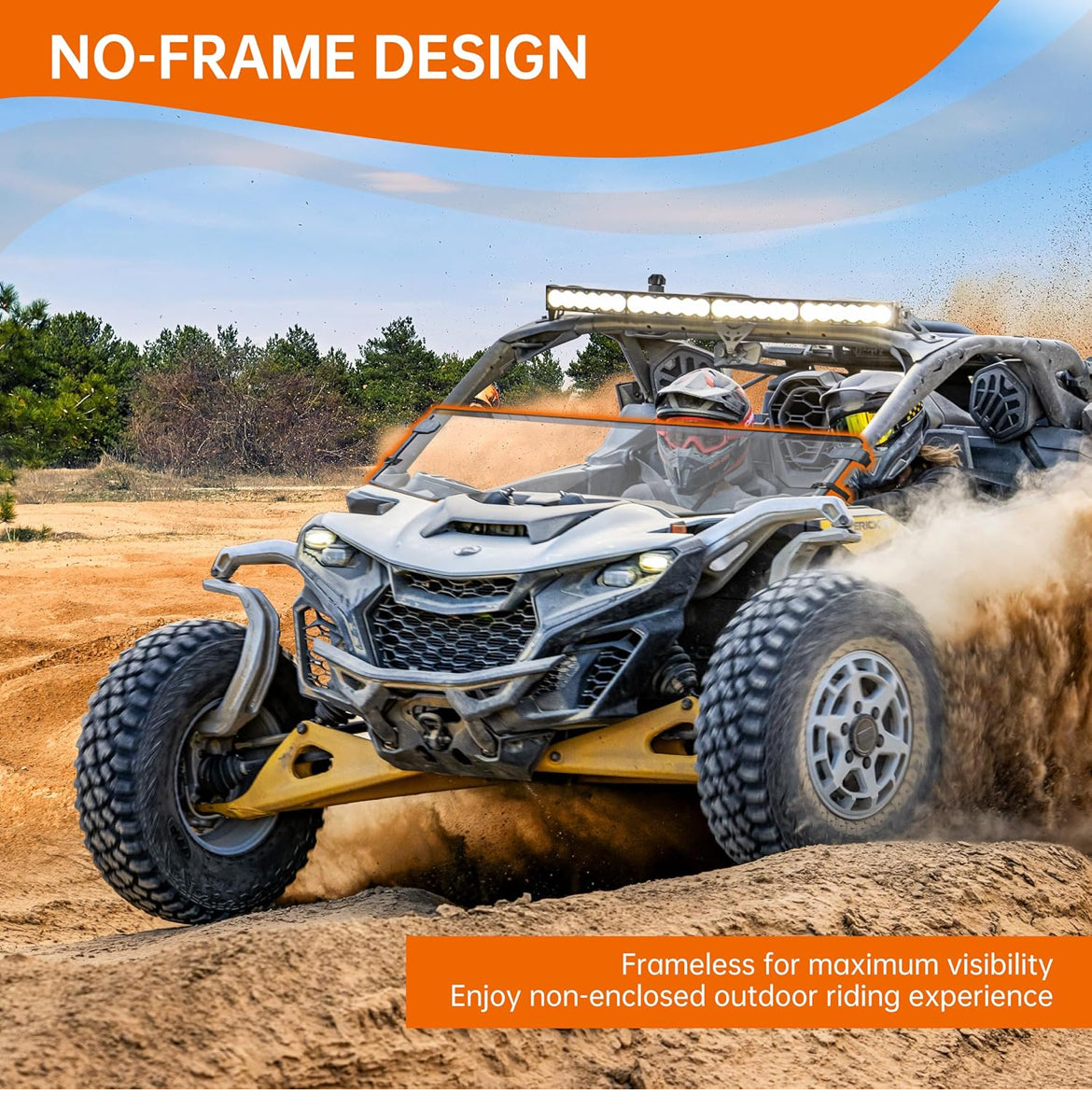 Front Half Windshield Compatible with 2024+ Can-Am
