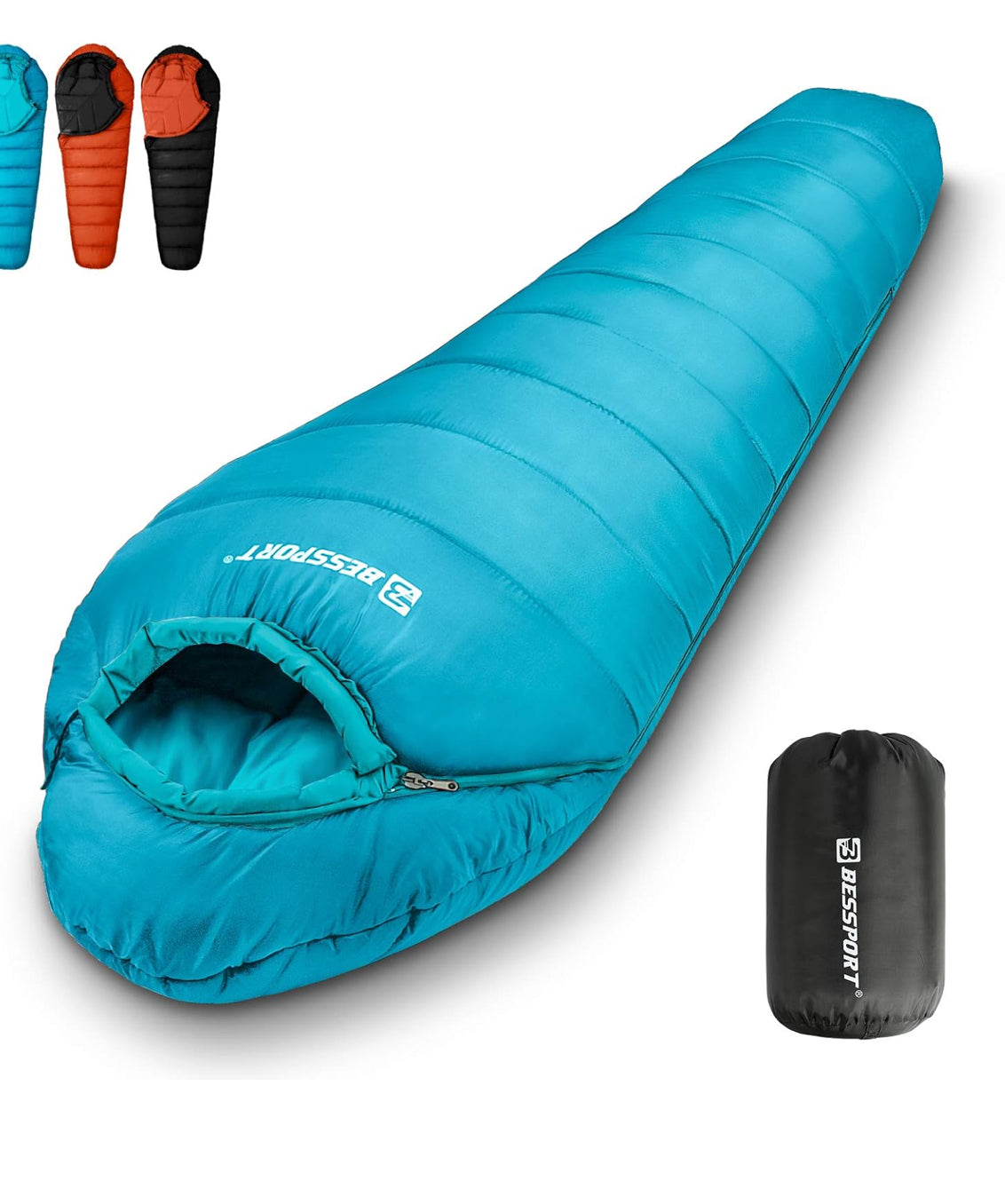 Bessport Mummy Sleeping Bag | 15-45 ℉ Extreme 3-4 Season Sleeping