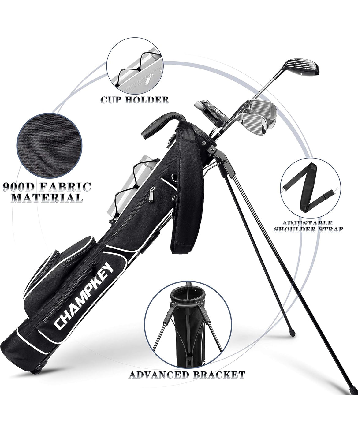 CHAMPKEY Lightweight Golf Stand Bag