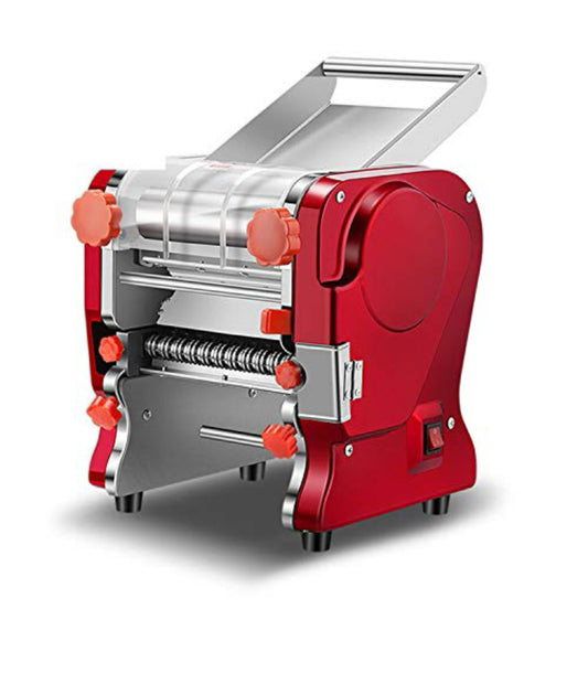 Pasta Making Machine,Electric Noodle&Dumpling Maker For Home/Commercial Use,Full Stainless Steel Dual Knife No Disassembled-3/9mm Width Noodle/0.3-5mm Thickness Dough-Auto Noodle Cutter.