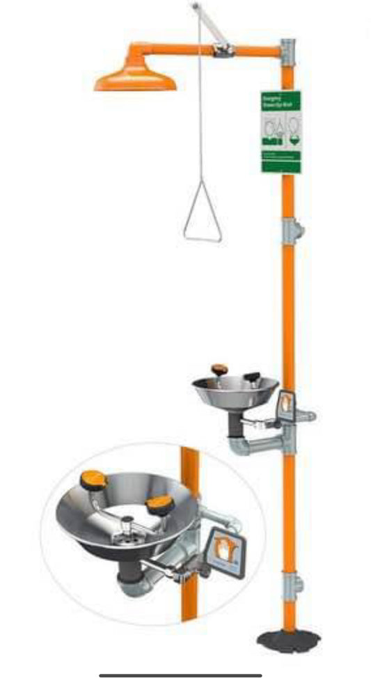 Guardian G1950 Stainless Steel Safety Station with Eye/Face Wash