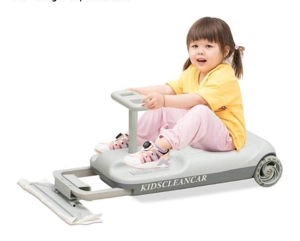 12V Ride-On Car with Cleaning Fun, 3 in 1 Gokart, Soft-Start, 5-Speed Adjustable, Detachable mop