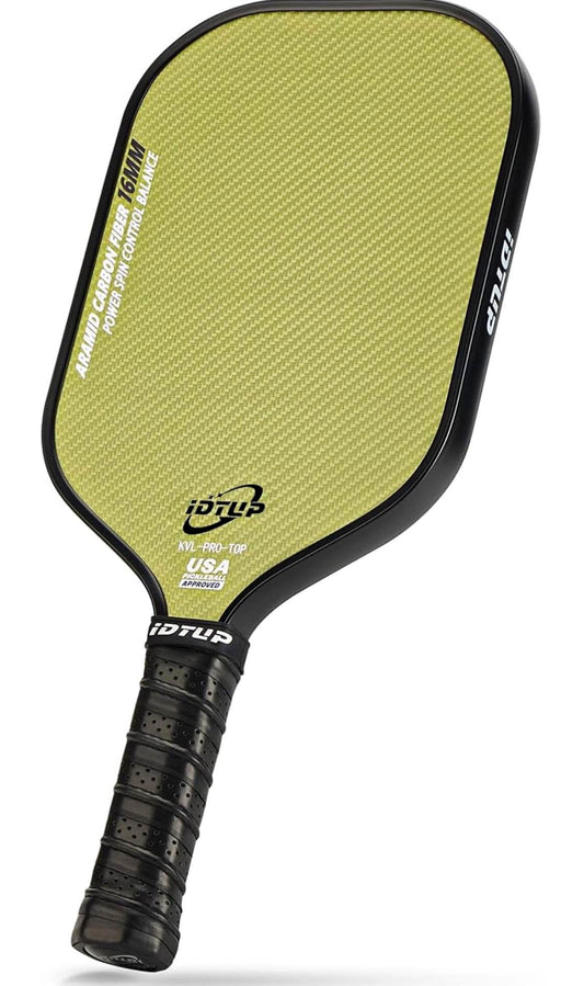 Thermoformed Pickleball Paddles,KEVLAR Fiber Pickle ball Paddle,16MM Professional Carbon Fiber Pickleball Racket Set for Lightweight,Durable,and Precision-Controlled Performance,USAPA Approved,1 Cover