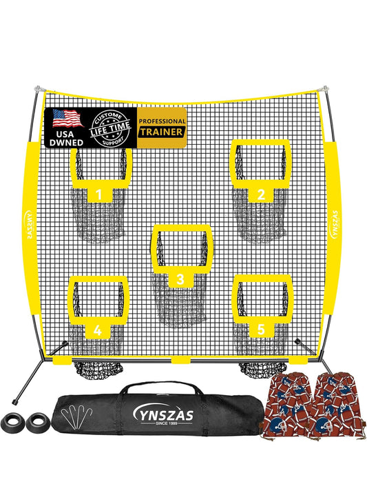 Portable Football Training Equipment Accessories, Upgraded Weather Resistance Quarterback Practice Toss Thrower Trainer Gear Launcher