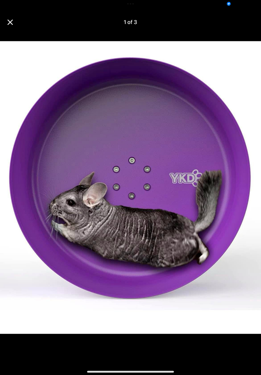 15" Aluminum Alloy Chinchilla Exercise Wheels - Large Small Animals Running Wheels for Chinchilla Syria Hamsters Fancy Rats Hedgehog Other Small Animals