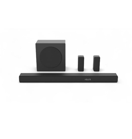Hisense 5.1 Ch 510W Soundbar with Wireless Subwoofer and 2 Rear Surround Speakers, Dolby Digital Plus and DTX Virtual:X, HDMI eARC, Bluetooth - R651