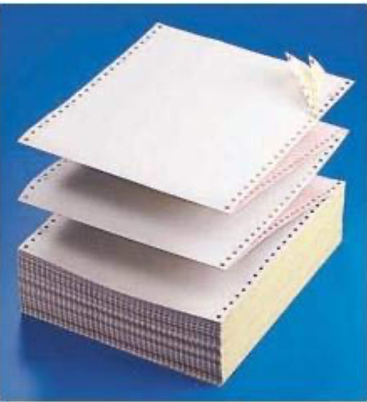KDM 882, 2 Part Color Carbonless Dot Matrix Computer Paper 9-1/2'' X 11'' White/Canary, 1800/Carton