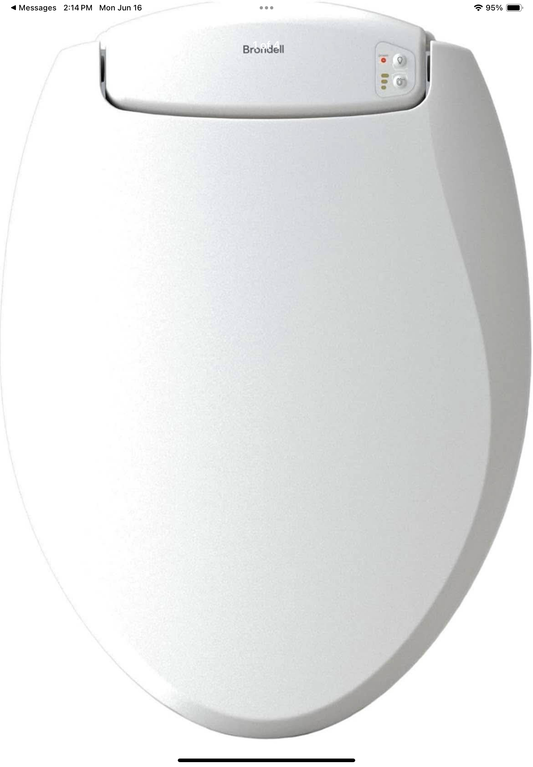 Brondell L60-EW LumaWarm Heated Toilet Seat with Night Light Three Temperature Settings, Gentle Close Lid, Easy Installation, Built-in Controls, Elongated, White
New 80 new