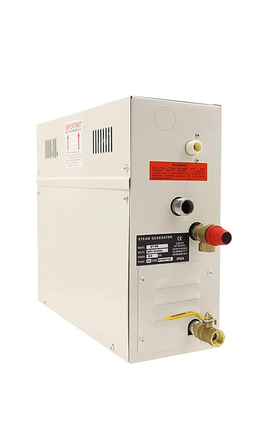 Steam Shower Generator Kit Self-draining System, LED Waterproof Controller for Home Commercial Use for Bath Sauna SPA,4.5KW