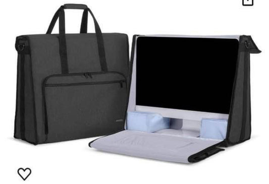 Damero Carrying Tote Bag Compatible with Apple 21.5" iMac Desktop Computer, Travel Storage Bag for iMac 21.5-inch and Other Accessories, Black