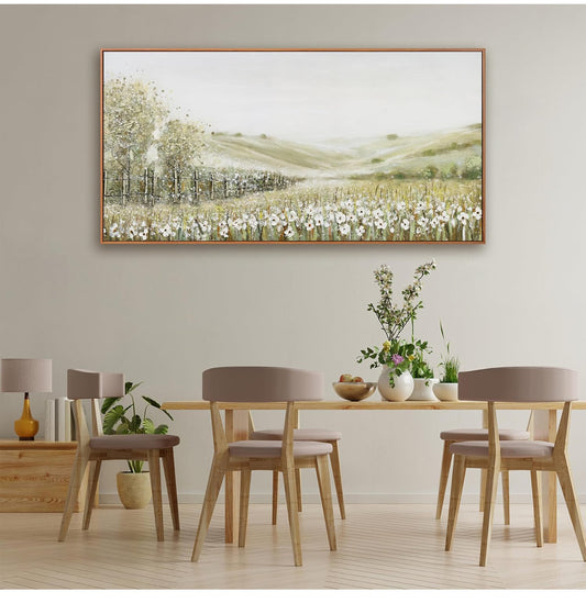 Framed Canvas Wall Art Decor Natural Framed Wall Decorations Home Decor Wall Art Prints Mountain Wilderness Landscape Large Size Artwork for Living Room Wall Bedroom Kitchen Office Decor 29"×58"