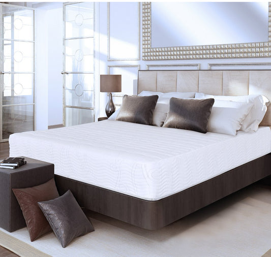 Olee Sleep Twin Mattress, 10 Inch Support Cloud Hybrid Mattress, Gel Infused Memory Foam, Pocket Spring for Support and Pressure Relief, CertiPUR-US Certified, Bed-in-a-Box, Soft, Twin Size