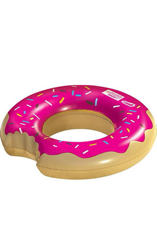 SPLASH Wham-O Inflatable Strawberry Donut Swimming Pool Ring Float …