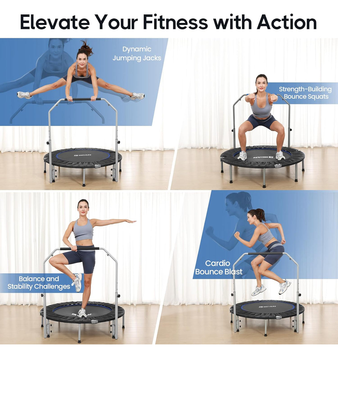 48" MINI FORDABLE TRAMPOLINE