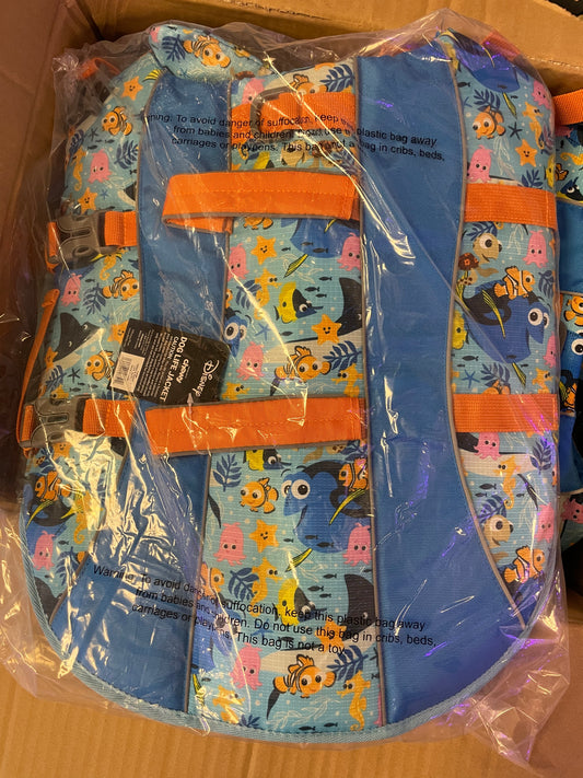 LARGE NEMO AND FRIENDS LIFE JACKET FOR DOGS
