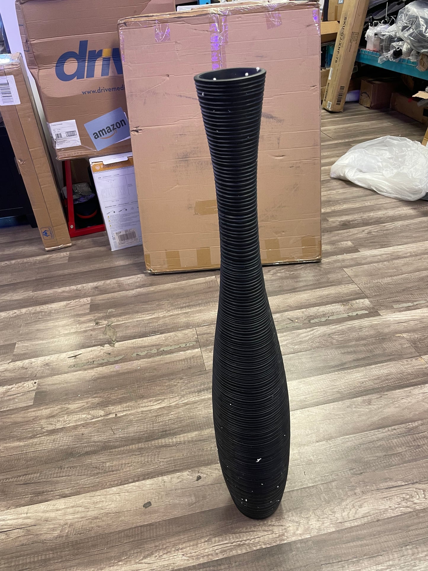 Tall floor vase
