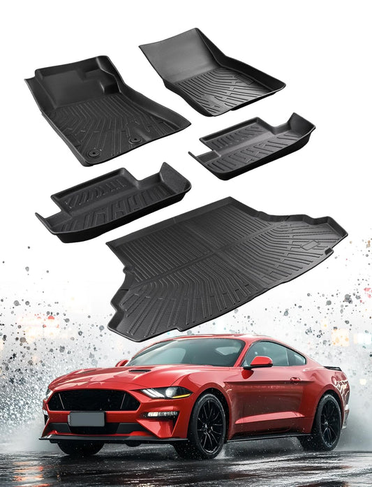 Ford Mustang Floor Mats &amp; Cargo Liner, All Weather Car Floor Mats for Mustang